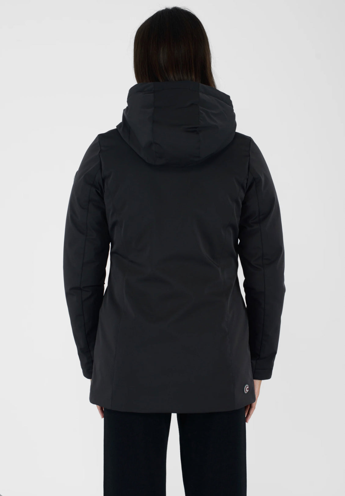 COLMAR DONNA NERO IMPERMEABILE CON CAPPUCCIO