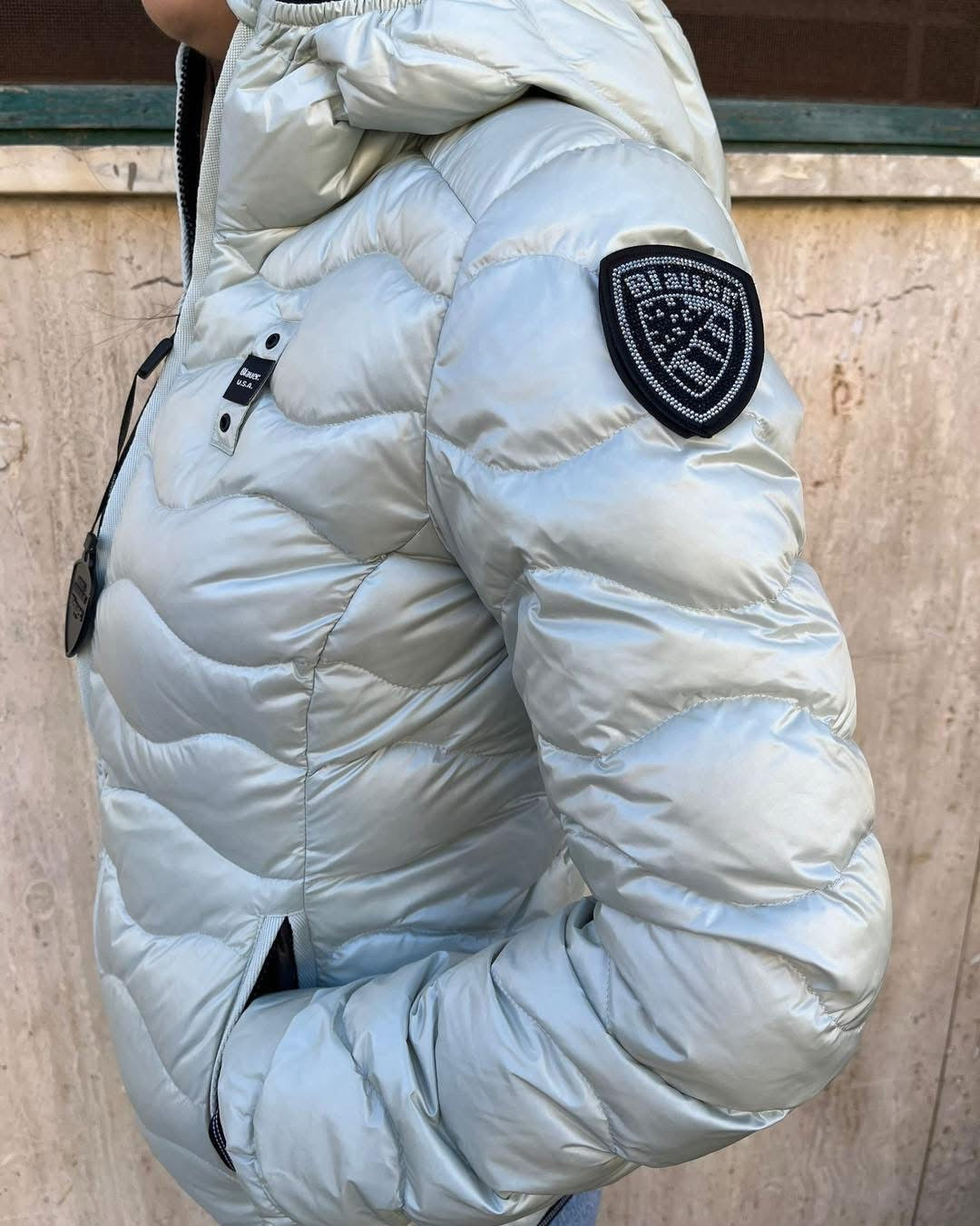 GIUBBINO BLAUER CORTO DONNA ONDE GRIGIO CHIARO