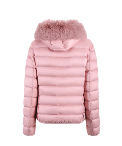 COLMAR DONNA CORTO ROSA CHIARO CON PELLICCIA