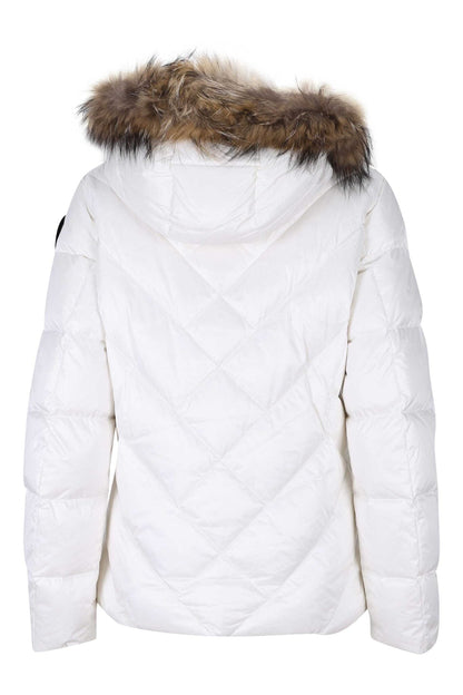 GIUBBINO BLAUER CORTO DONNA BIANCO PELLICCIA