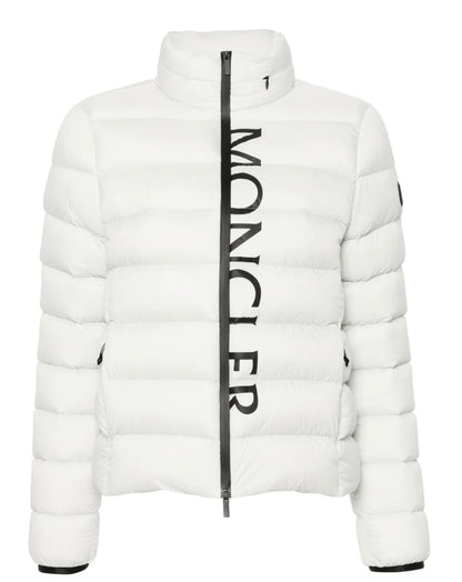 GUBBINO MONCLER DONNA BIANCO CON SCRITTA NERA