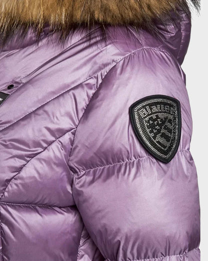 GIUBBINO BLAUER CORTO  DONNA VIOLA PELLICCIA
