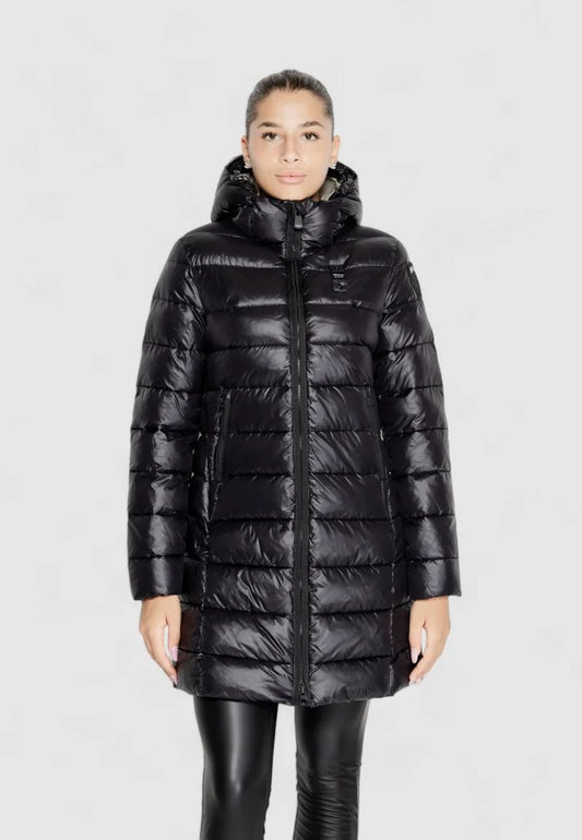 GIUBBINO BLAUER LUNGO DONNA NERO LUCIDO