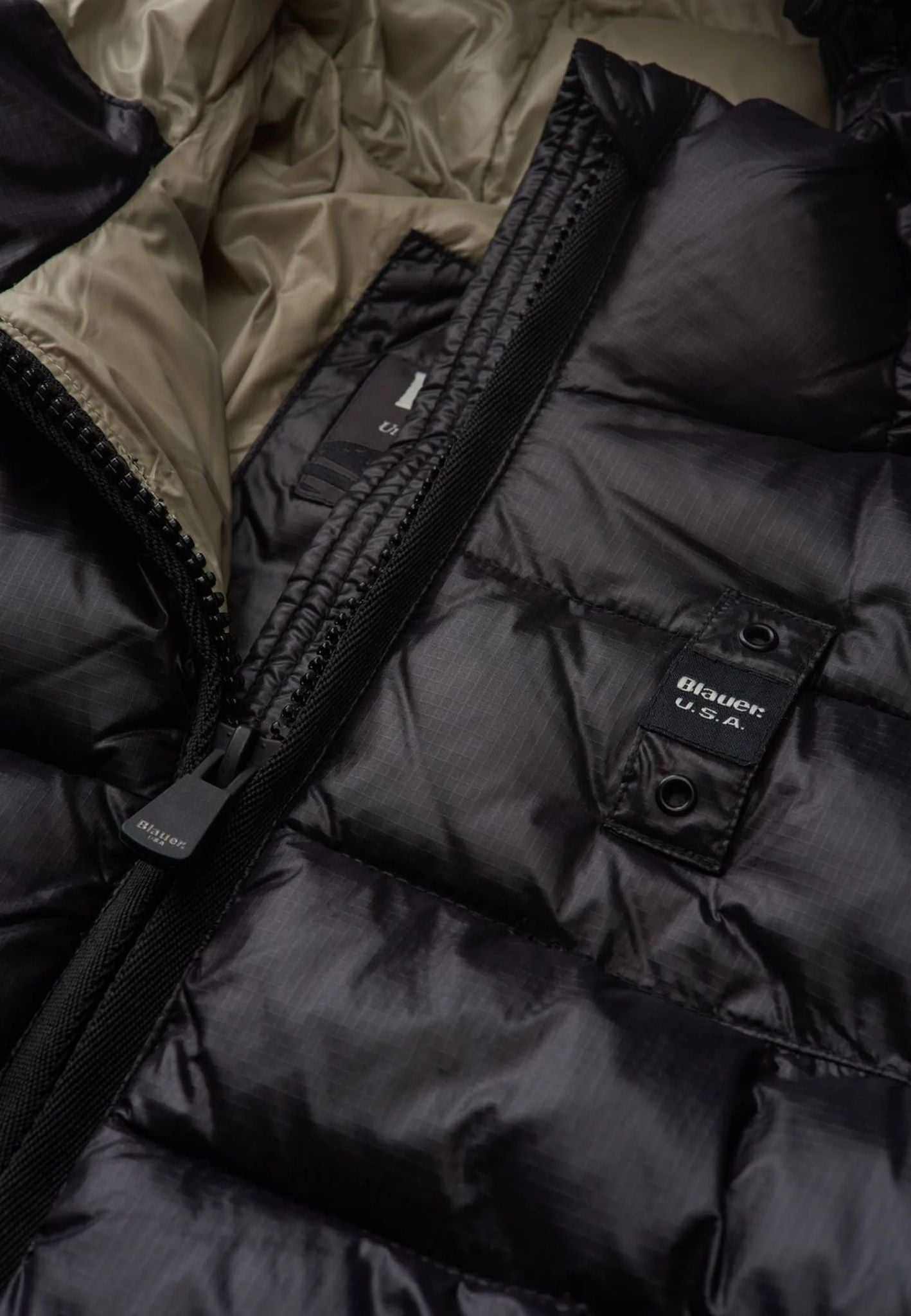 GIUBBINO BLAUER LUNGO DONNA NERO LUCIDO