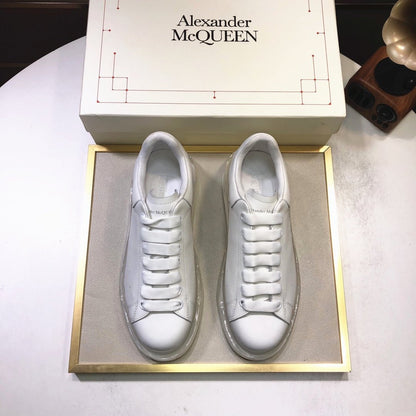 ALEXANDER MCQUEEN BIANCHE CON SUOLA IN GOMMA TRASPARENTE